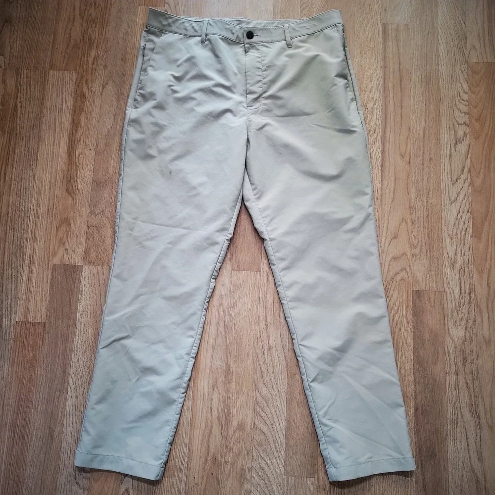 Banana‎ Republic Dress Pants Mens Khaki Classic Belt Loops Zipper Pockets 36X30